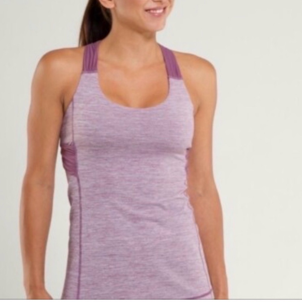 Lululemon Athletica Heathered Purple Tank Top